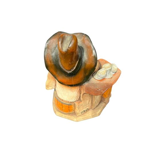 Bill Vernon Cowboy Party Animal Sculpture by Shade Tree Creations (1992) - Picture 2 of 5